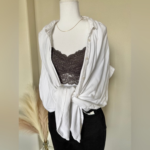 NWT Forever21 - Lace Bralette in Charcoal Gray - Picture 5 of 13